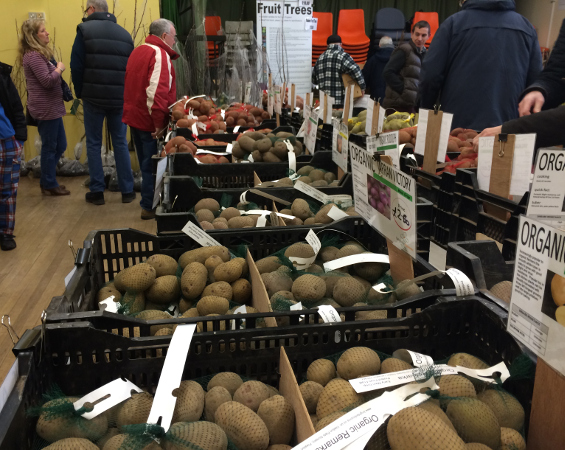 Picture of a potato stall